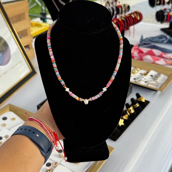 Pucca necklace with mother pearl - Picture 2 of 5